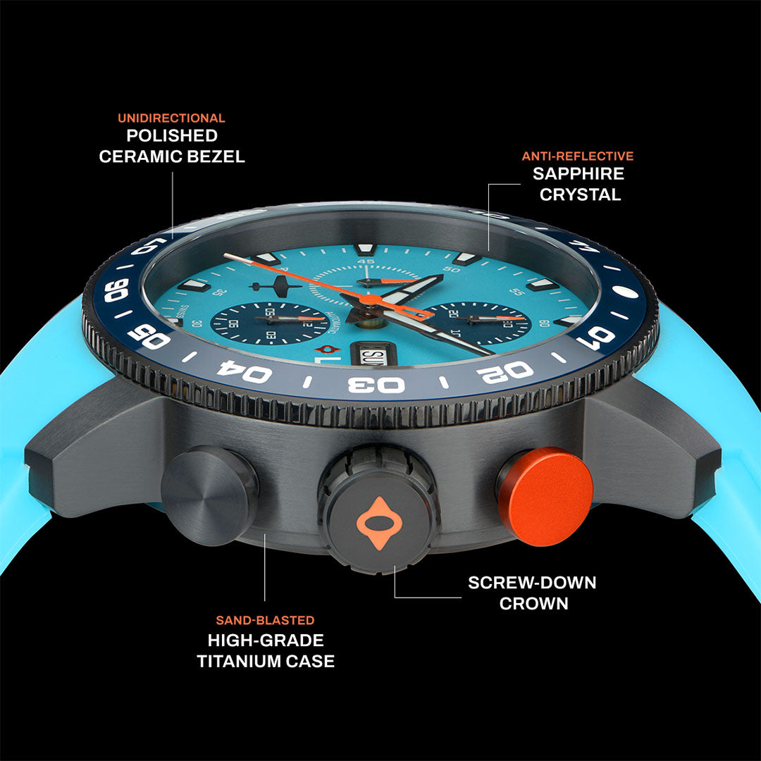 P-51 CRIPES A' MIGHTY Swiss Made Automatic Chronograph Watch – LIV