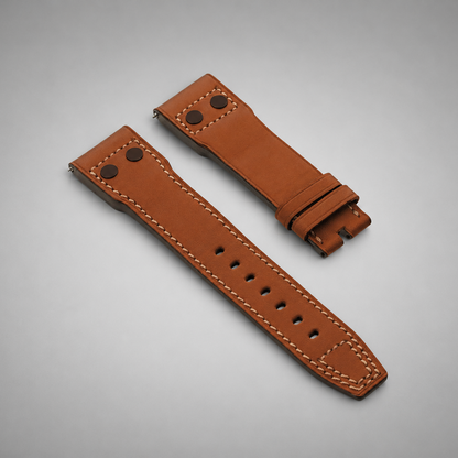 Barenia Calfskin Pilot's Black Rivets | 23mm
