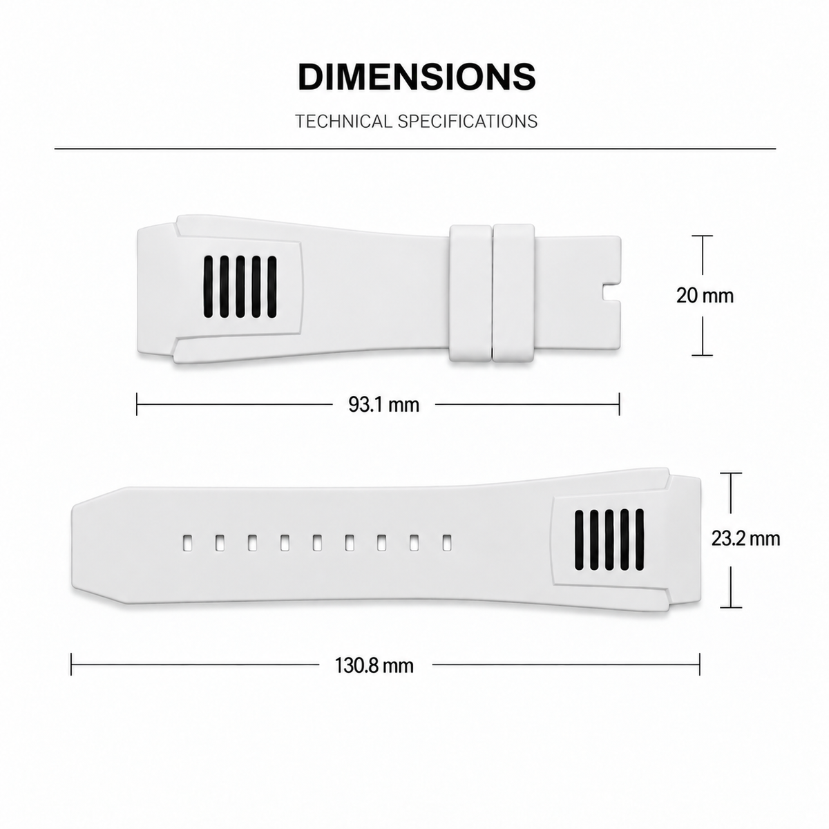 Form-fit Silicone | White | 23mm (Copy)