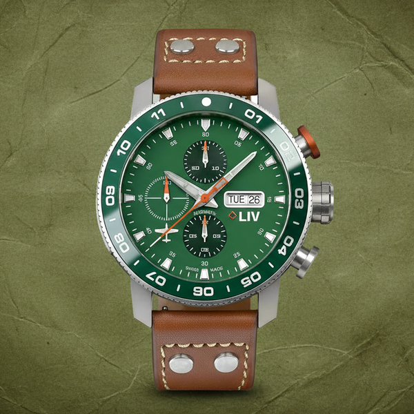 Pre-Loved P-51 FRENESI GREEN – LIV Swiss Watches