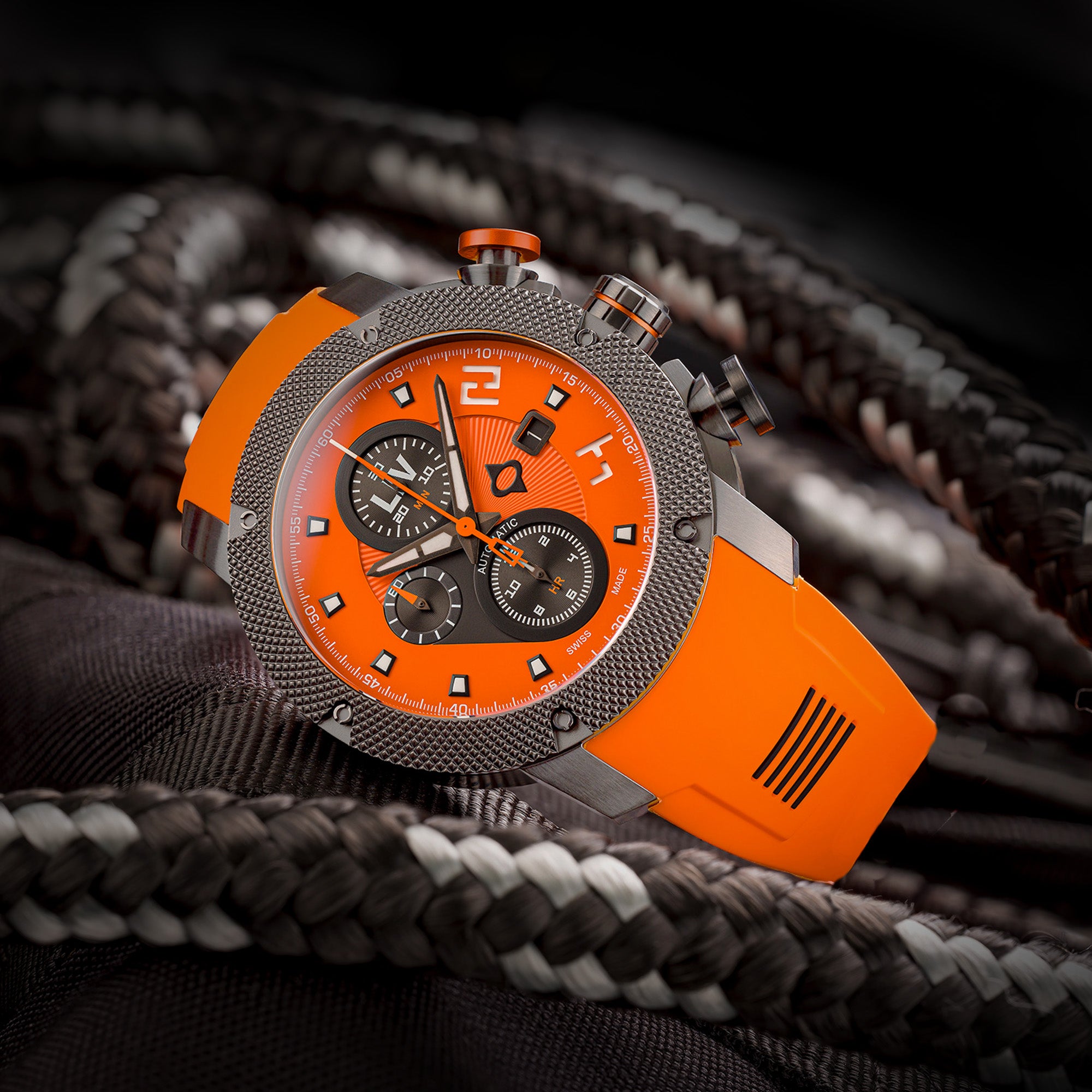 Shop Signature Orange GX-AC Swiss Made Automatic Watch – LIV Swiss