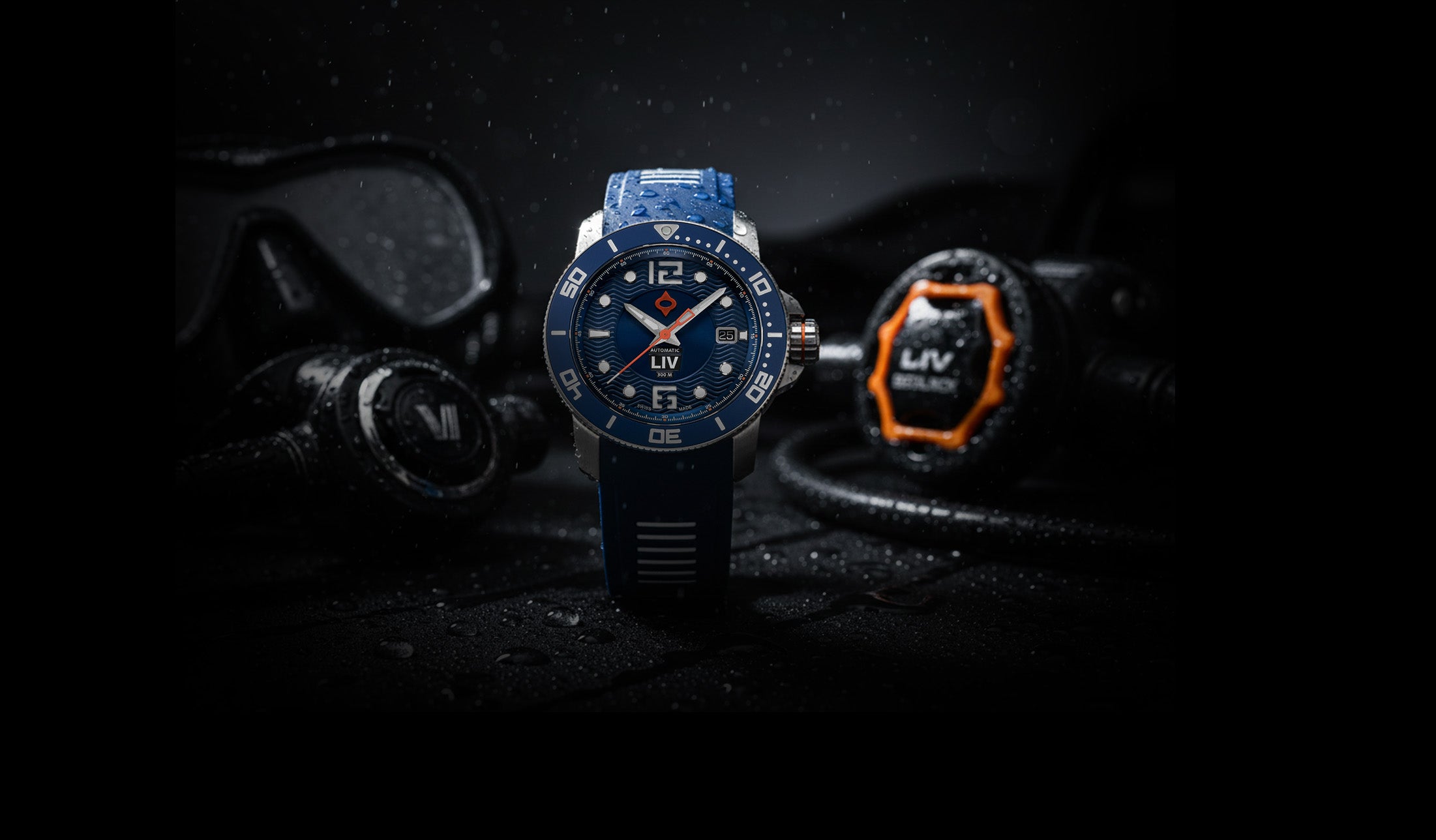 Shop LIV GX-Diver's 41mm Steel Cobalt Swiss Auto Watch – LIV Swiss