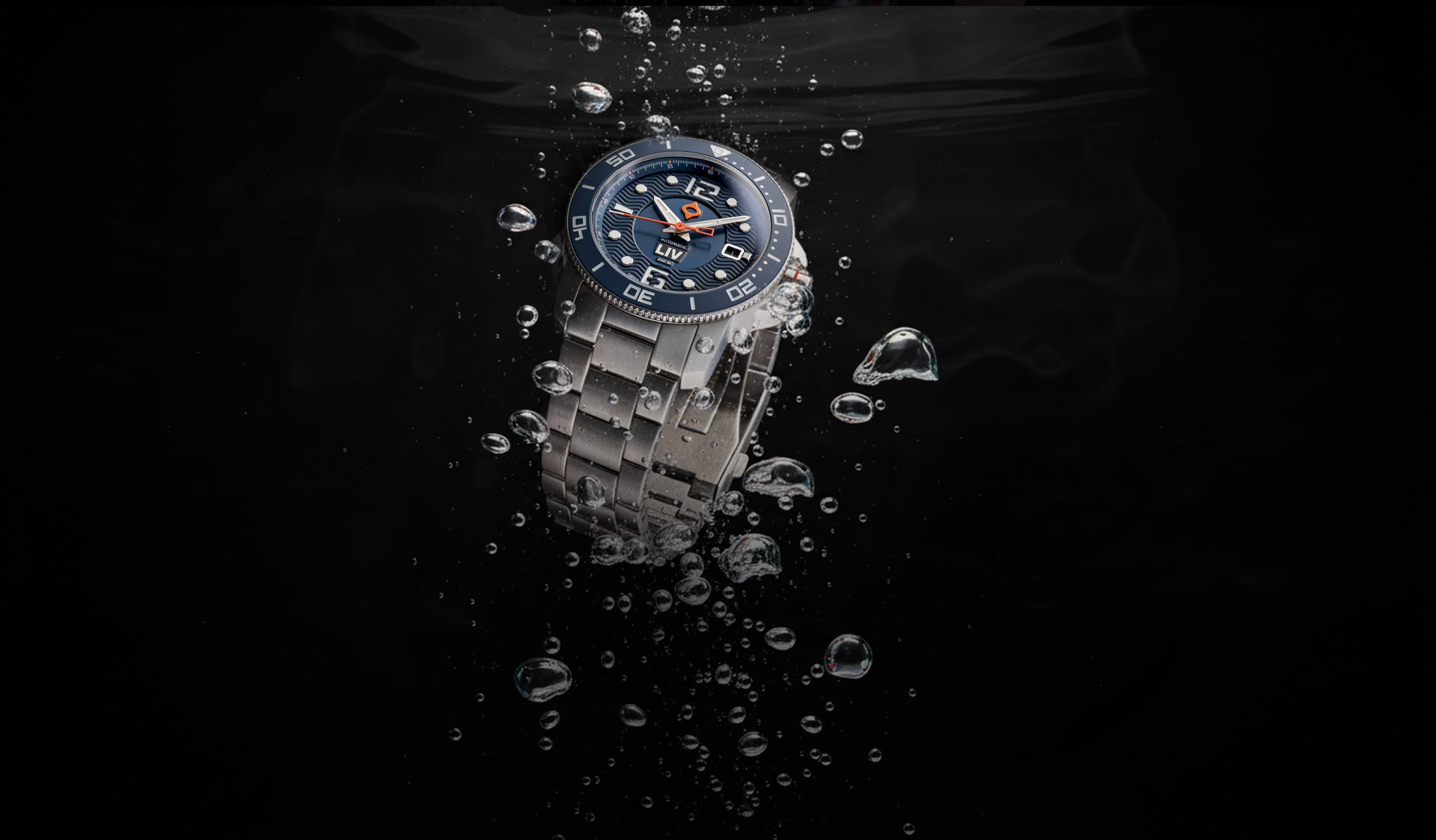 Shop LIV GX-Diver's 41mm Steel Cobalt Swiss Auto Watch – LIV Swiss