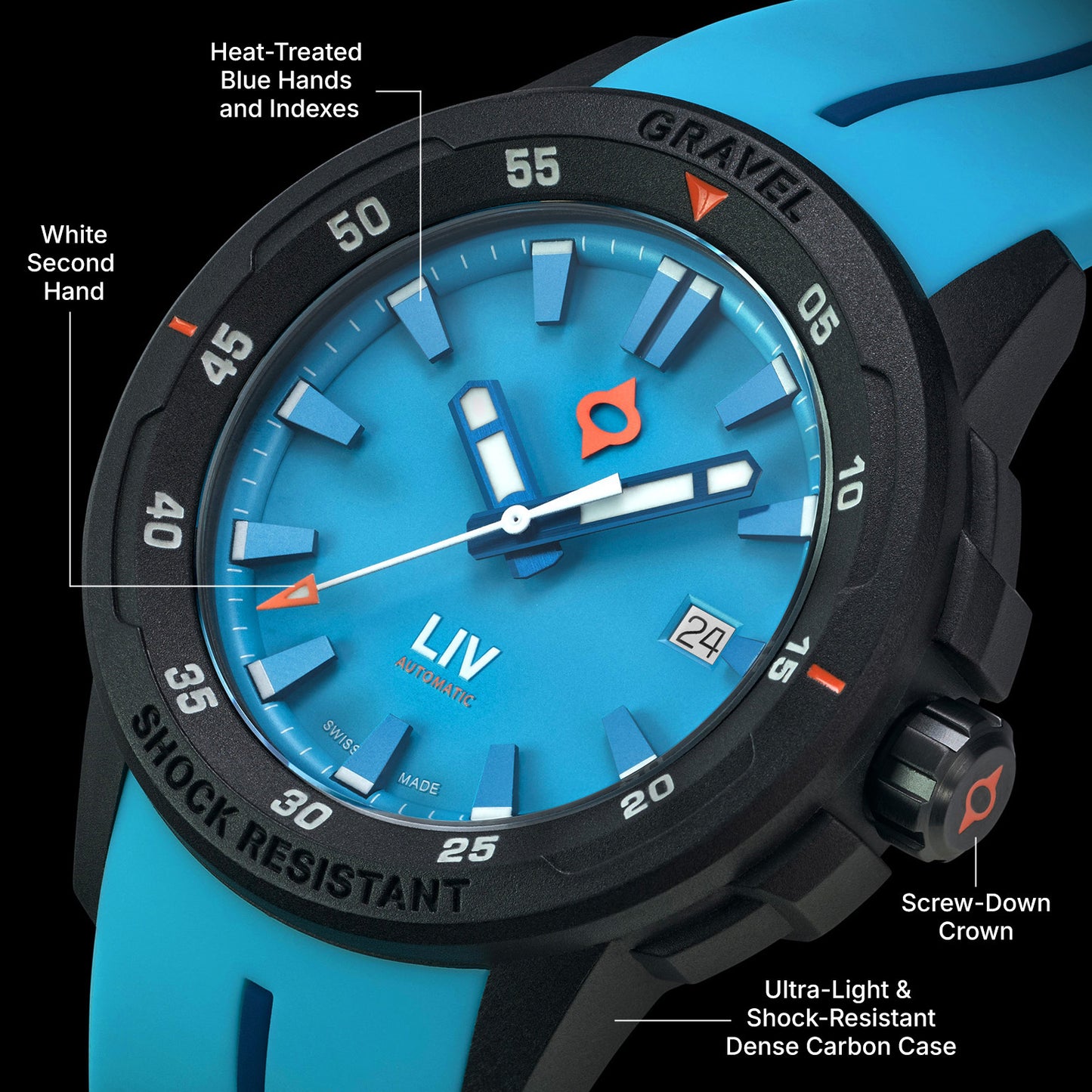 GRAVEL 001 OCEAN BLUE AUTO