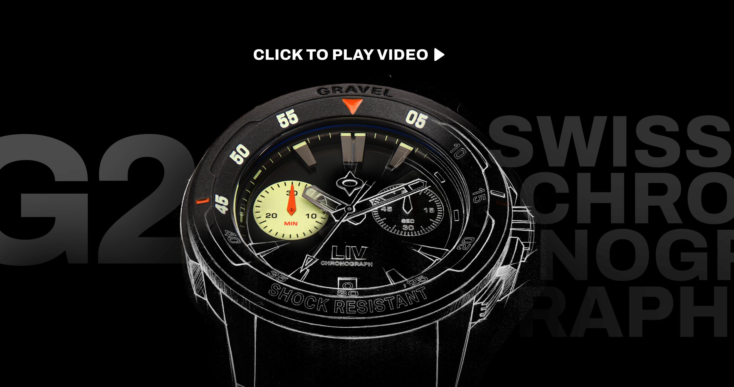 GRAVEL 002 RUGGED SWISS CHRONOGRAPH – LIV Swiss Watches