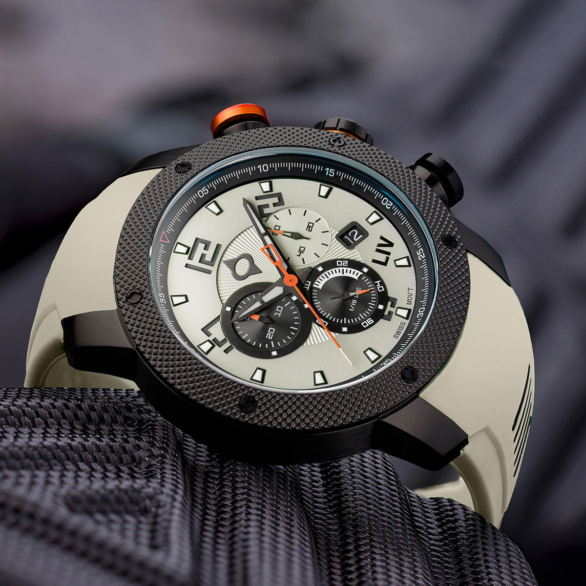 NEW! GX1 Cactus Gray Chrono – LIV Swiss Watches