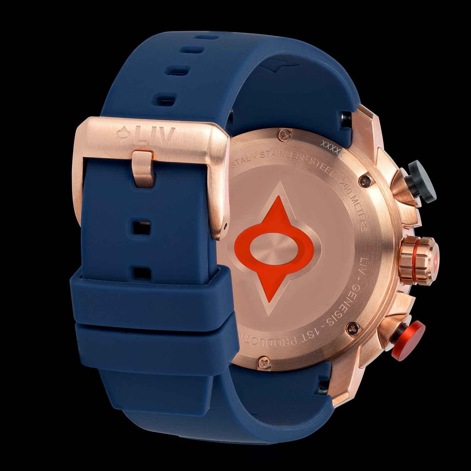 GX1 Titan Blue Rose Chrono – LIV Swiss Watches
