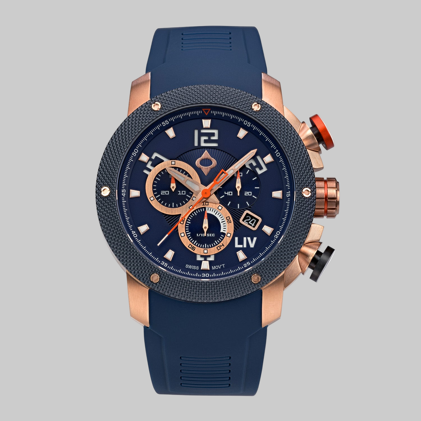 GX1 Titan Blue Rose Chrono Sample