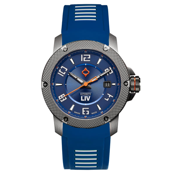 G-RAP / Swiss – What Does It Mean シールド Shop LIV GX1-A Cobalt – LIV Swiss Watches