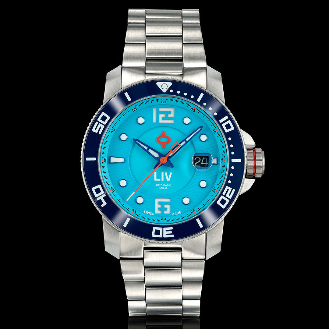 GX-Diver's 44mm Ocean Blue 2.0 Bracelet – LIV Swiss Watches