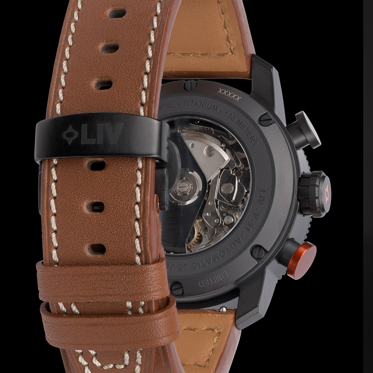 P-51 Titan Chrono Schwarz / Orange