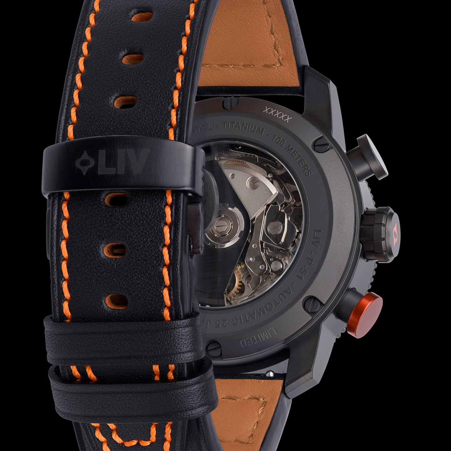 P-51 Titan Chrono Schwarz / Orange