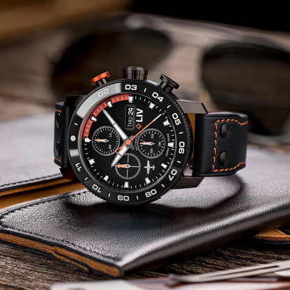 P-51 Titan Chrono Schwarz / Orange