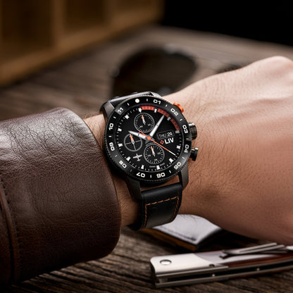 P-51 Titan Chrono Schwarz / Orange