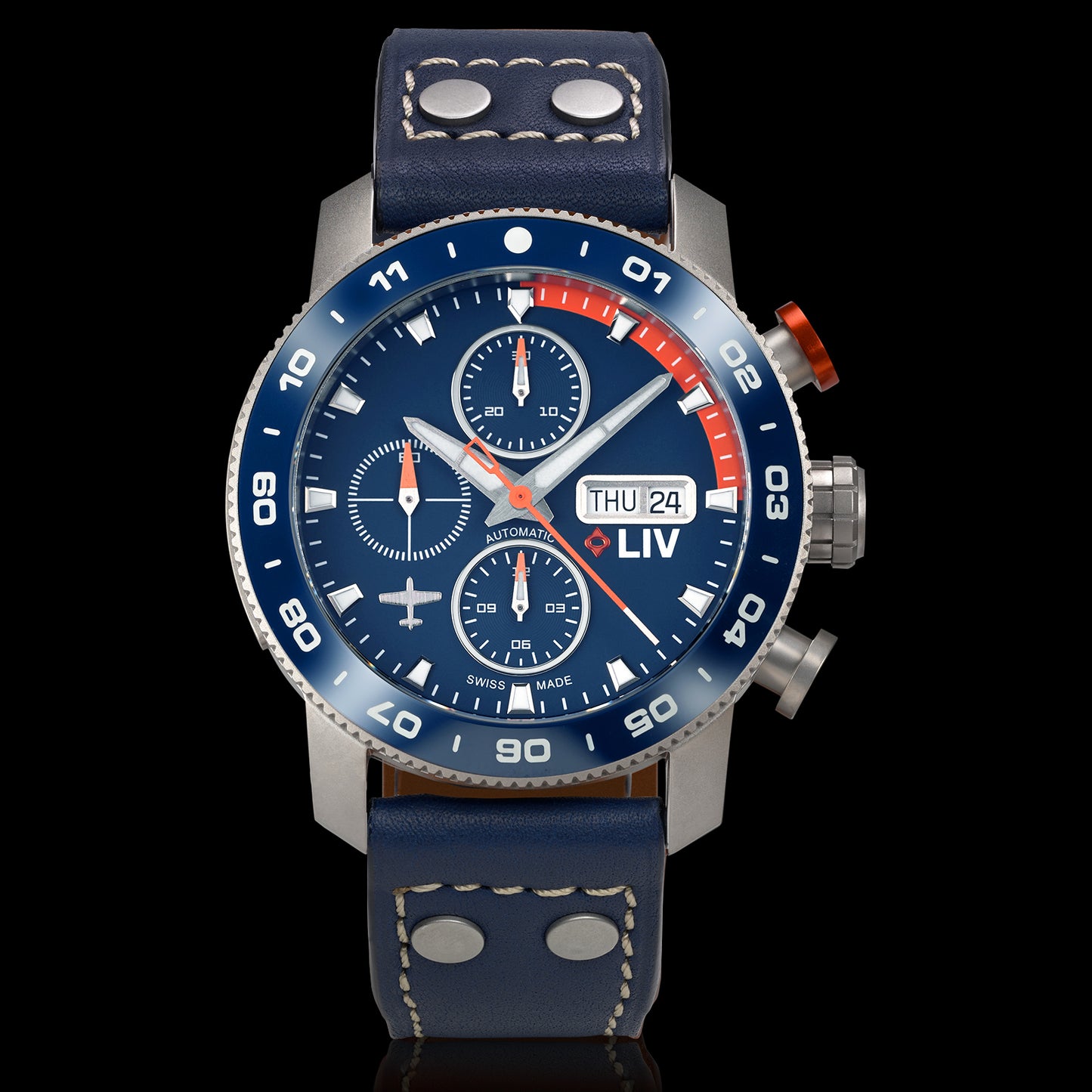 ✈︎ P-51 Pilot's StrawBoss2 Ti Chrono