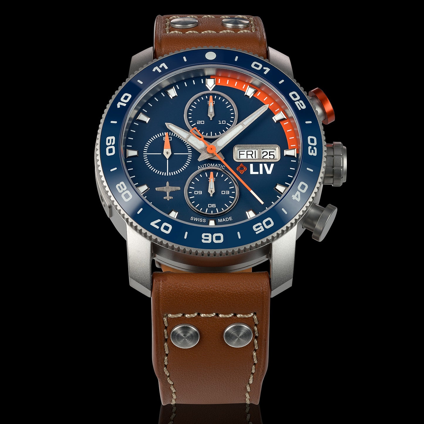 ✈︎ P-51 Pilot's StrawBoss2 Ti Chrono