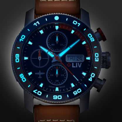 ✈︎ P-51 Pilot's StrawBoss2 Ti Chrono