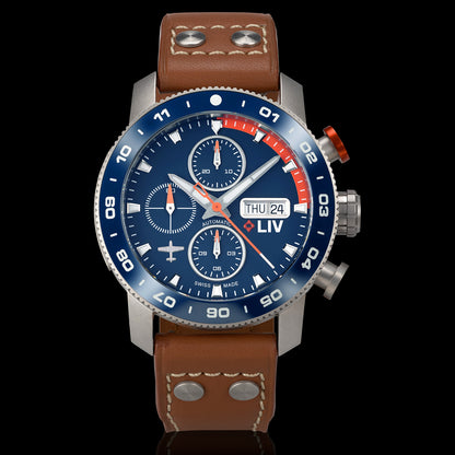 ✈︎ P-51 Pilot's StrawBoss2 Ti Chrono