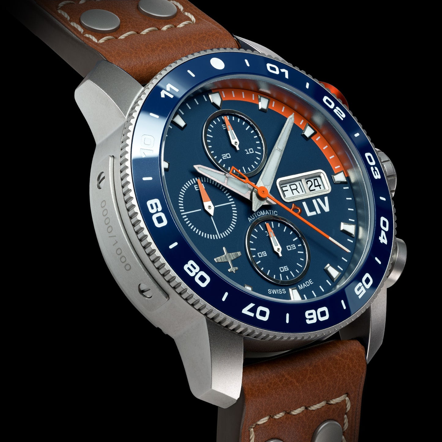 ✈︎ P-51 Pilot's StrawBoss2 Ti Chrono