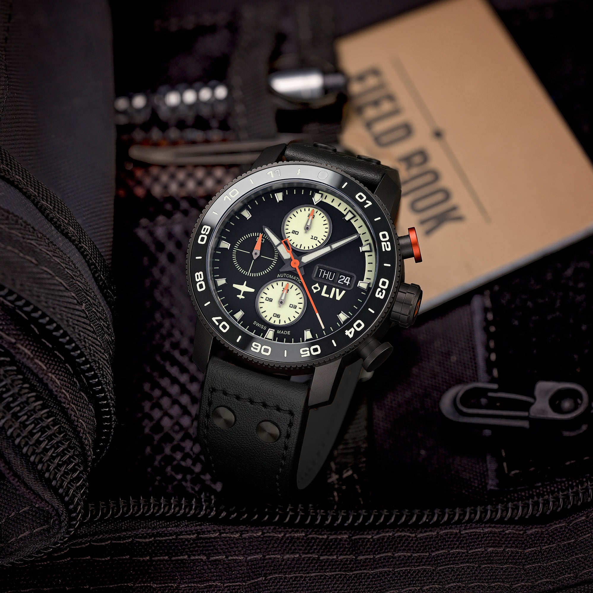 LIV P-51 Pilot Night Vision – LIV Swiss Watches