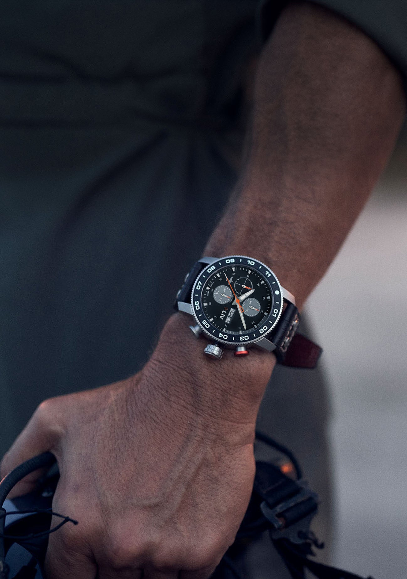 Shop the LIV P-51 Titanium Black & Gray Swiss Made Automatic