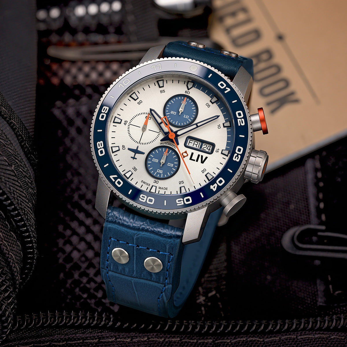 P-51 Petie Big Pilot 2nd Titanium Automatic Chronograph – LIV