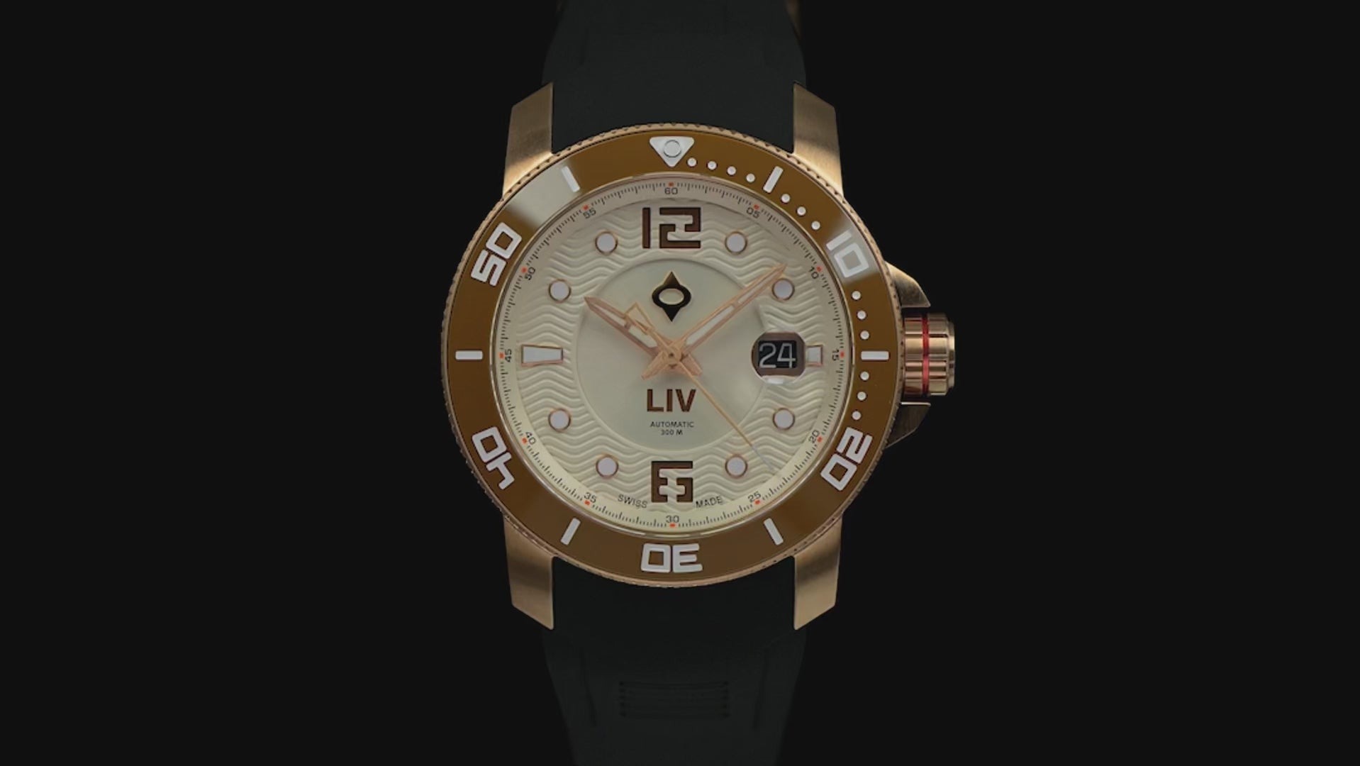 GX-Diver's 44mm Bavarian Rose Fusion | LIV Dive Watch – LIV Swiss