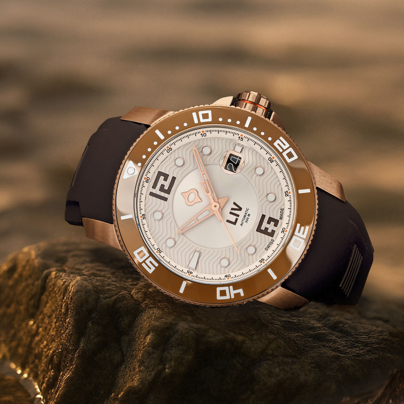 ボウジロウ NEW! Bavarian Rose Fusion GX-Diver's 44mm – LIV Swiss Watches