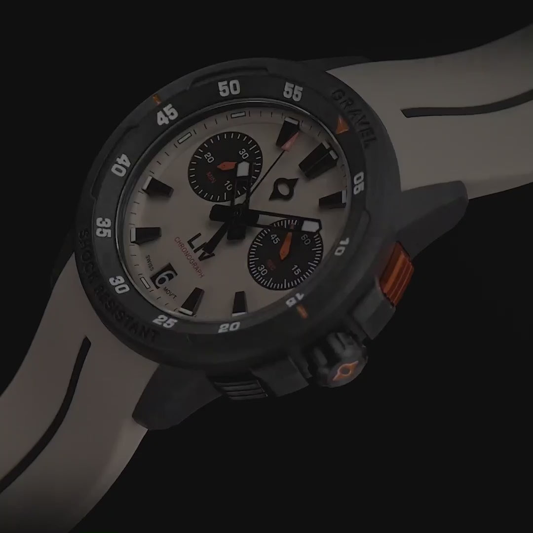 GRAVEL 002 CACTUS GRAY RUGGED SWISS CHRONOGRAPH – LIV Swiss Watches