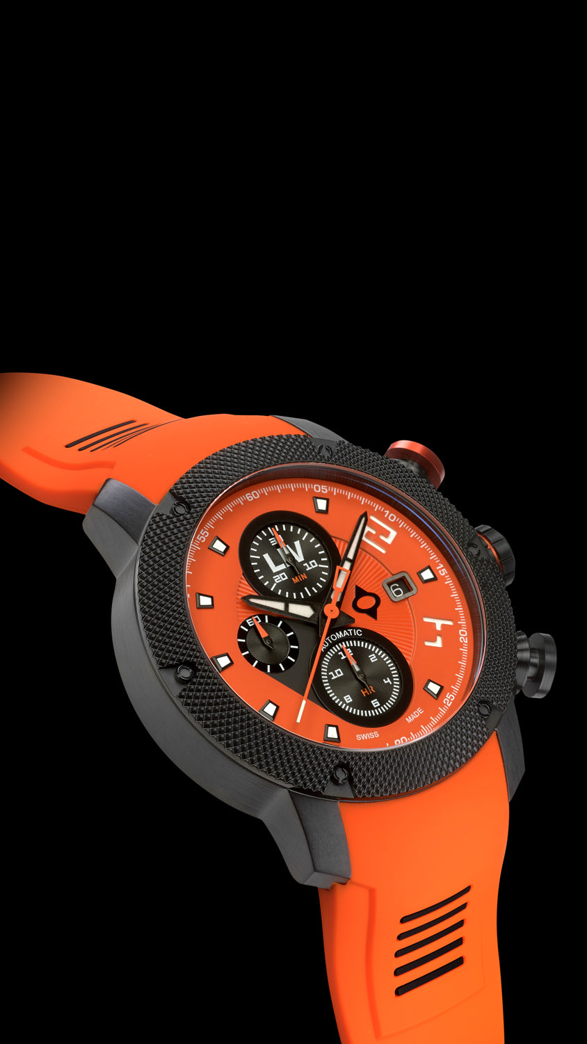 Shop Signature Orange GX-AC Swiss Made Automatic Watch – LIV Swiss