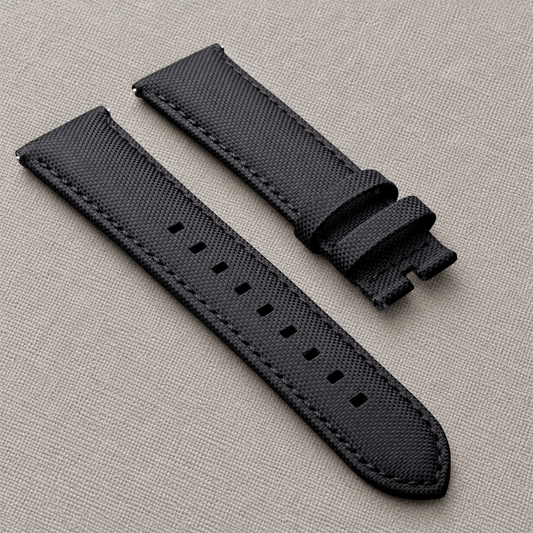 Black Stitch Black Canvas | 22mm