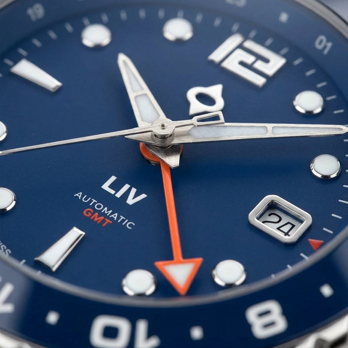 24-Hour Dual Time GMT