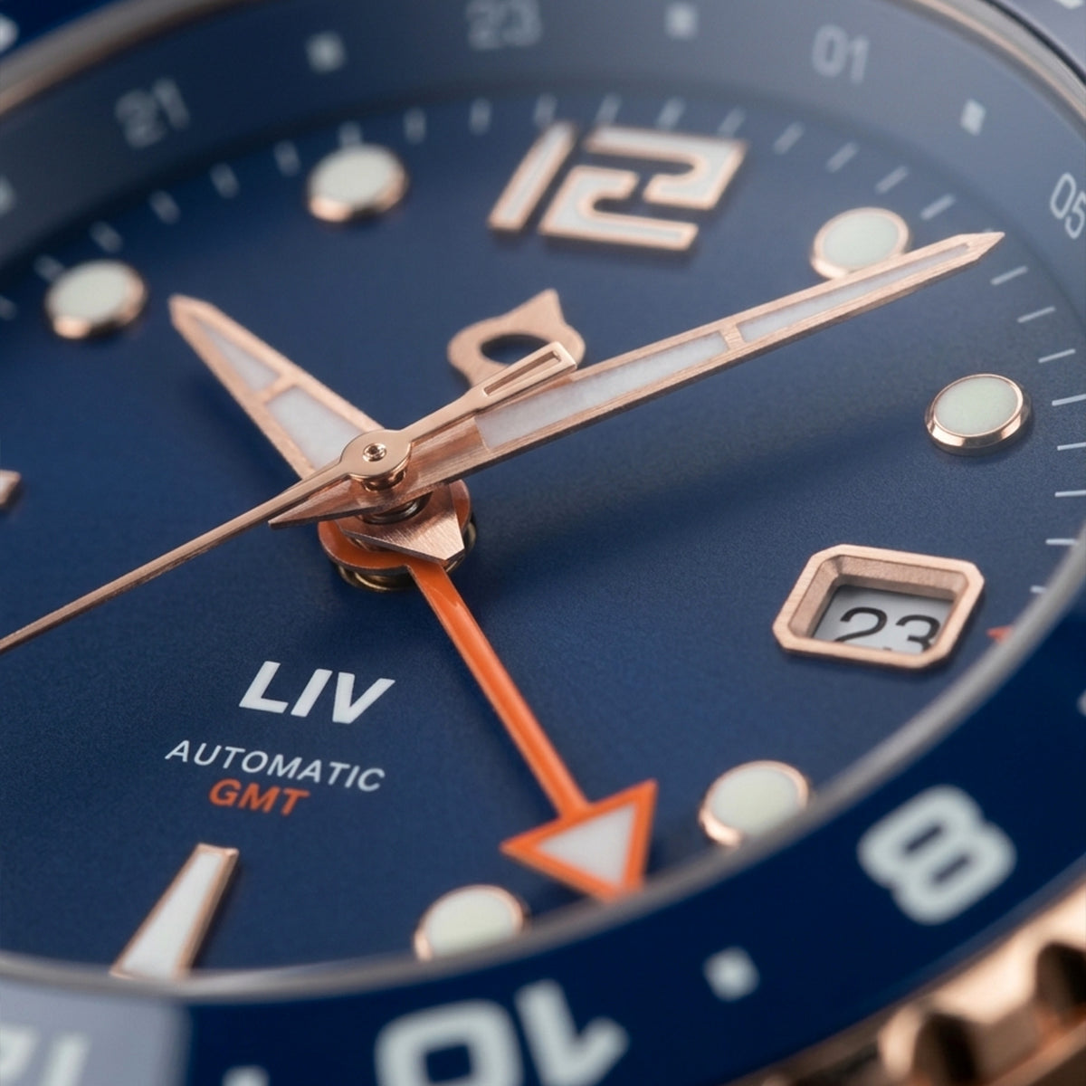 24-Hour Dual Time GMT