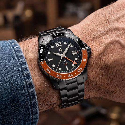 Trekker GMT Day/Night Ceramic // Shadow Black