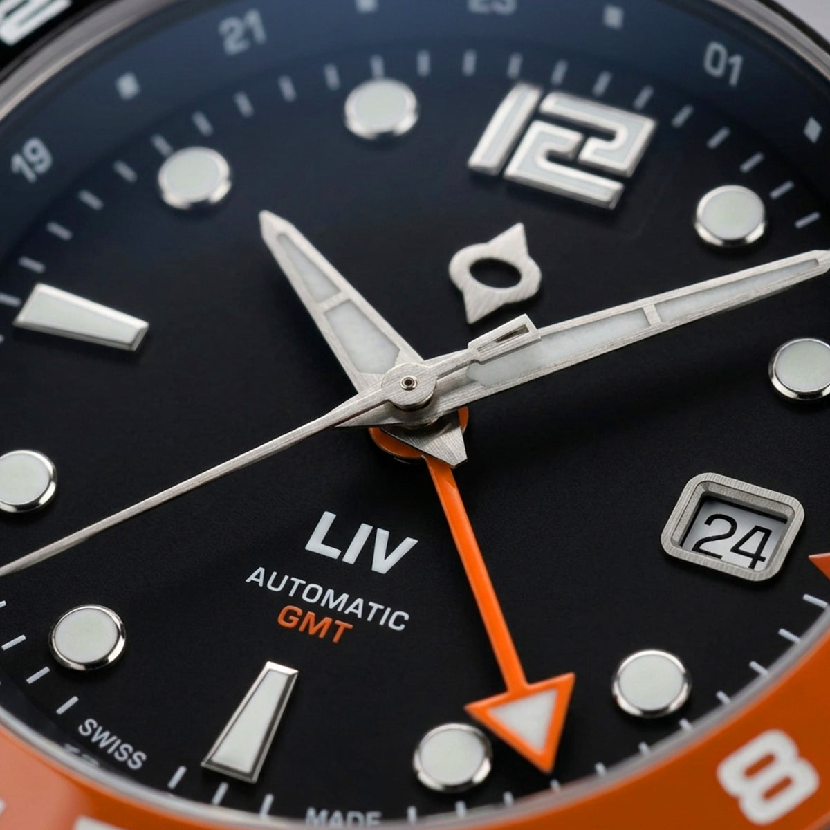 24-Hour Dual Time GMT