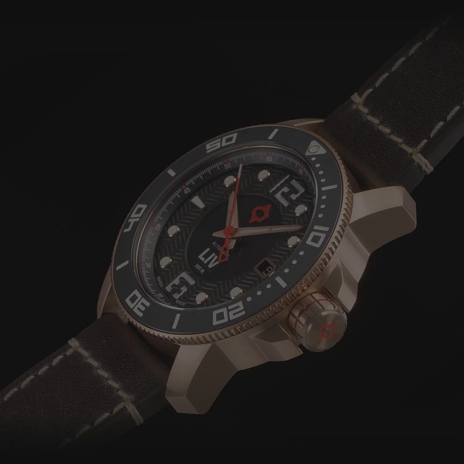 Shop GX-Diver's 41mm Rose Gold & Gray Swiss Auto Watch – LIV Swiss