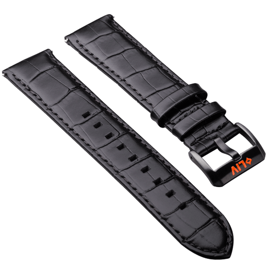 Alligator Grain Leather | 22mm - LIV Swiss Watches