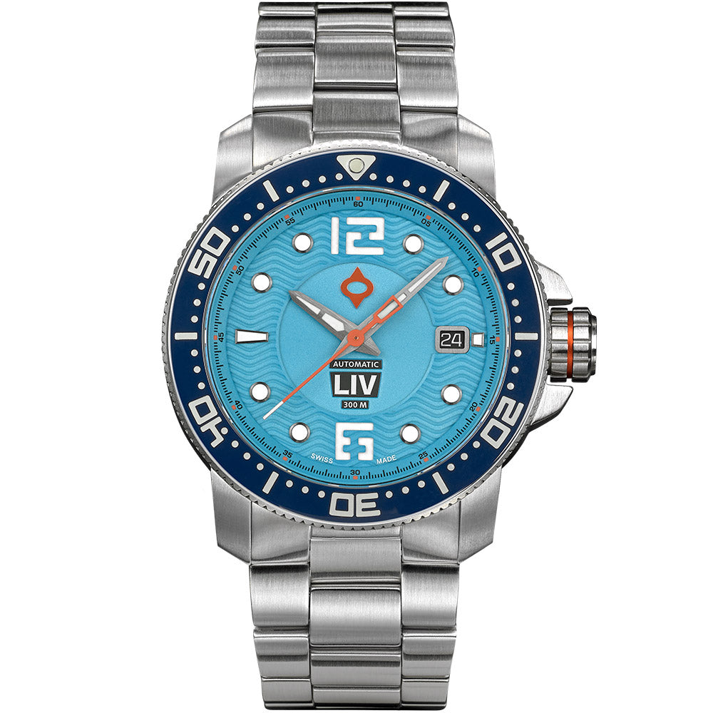 LIV Diver's 41mm T.J. Blue - LIV Swiss Watches